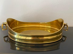 Equestrian Motif Brass Tray / Catch All