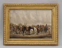 Equestrian Oil Painting Of A Horse Fair