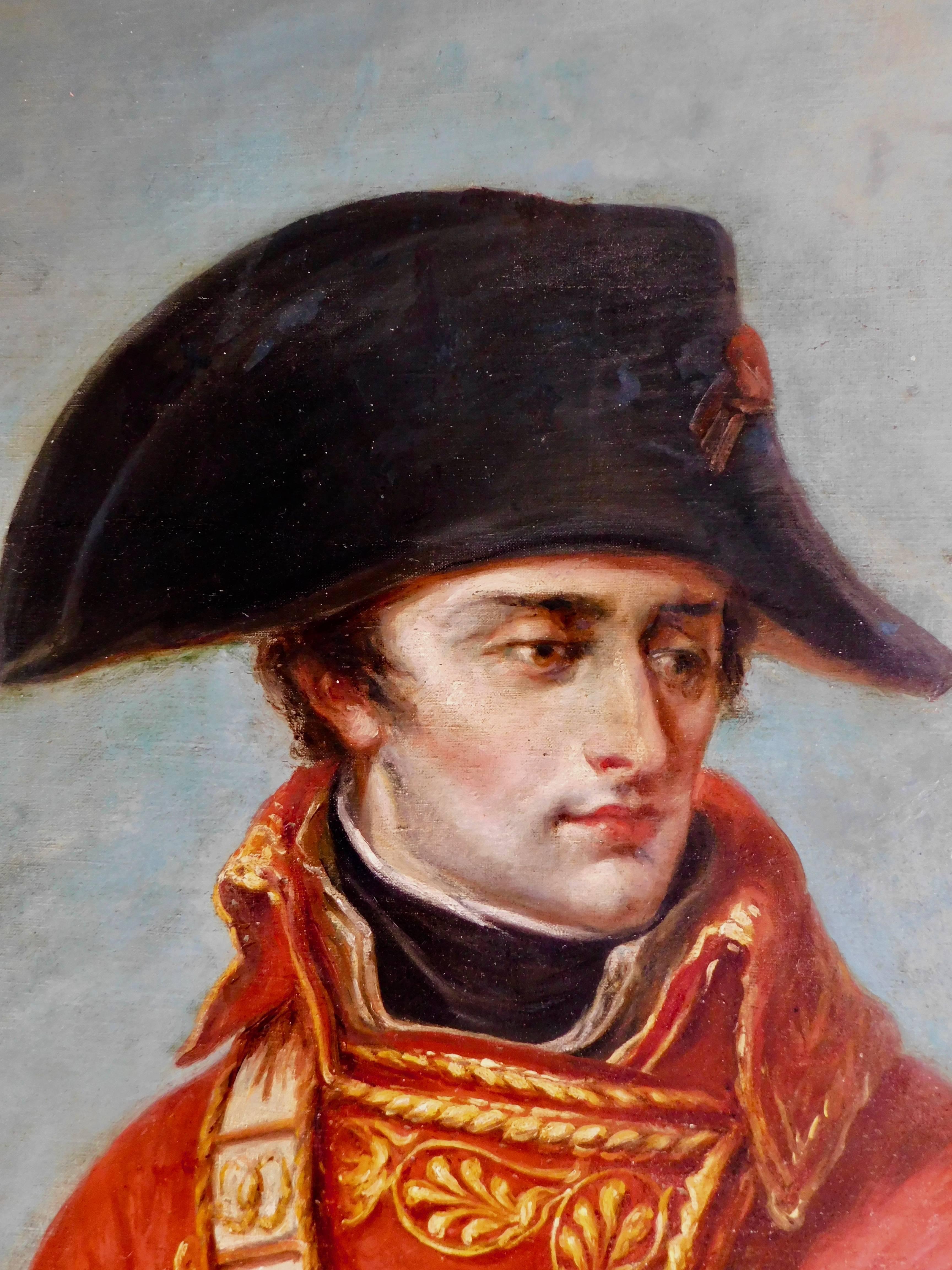 Equestrian Portrait of Napoleon Bonaparte in Battle Oil on Canvas Over 10' Tall For Sale 1