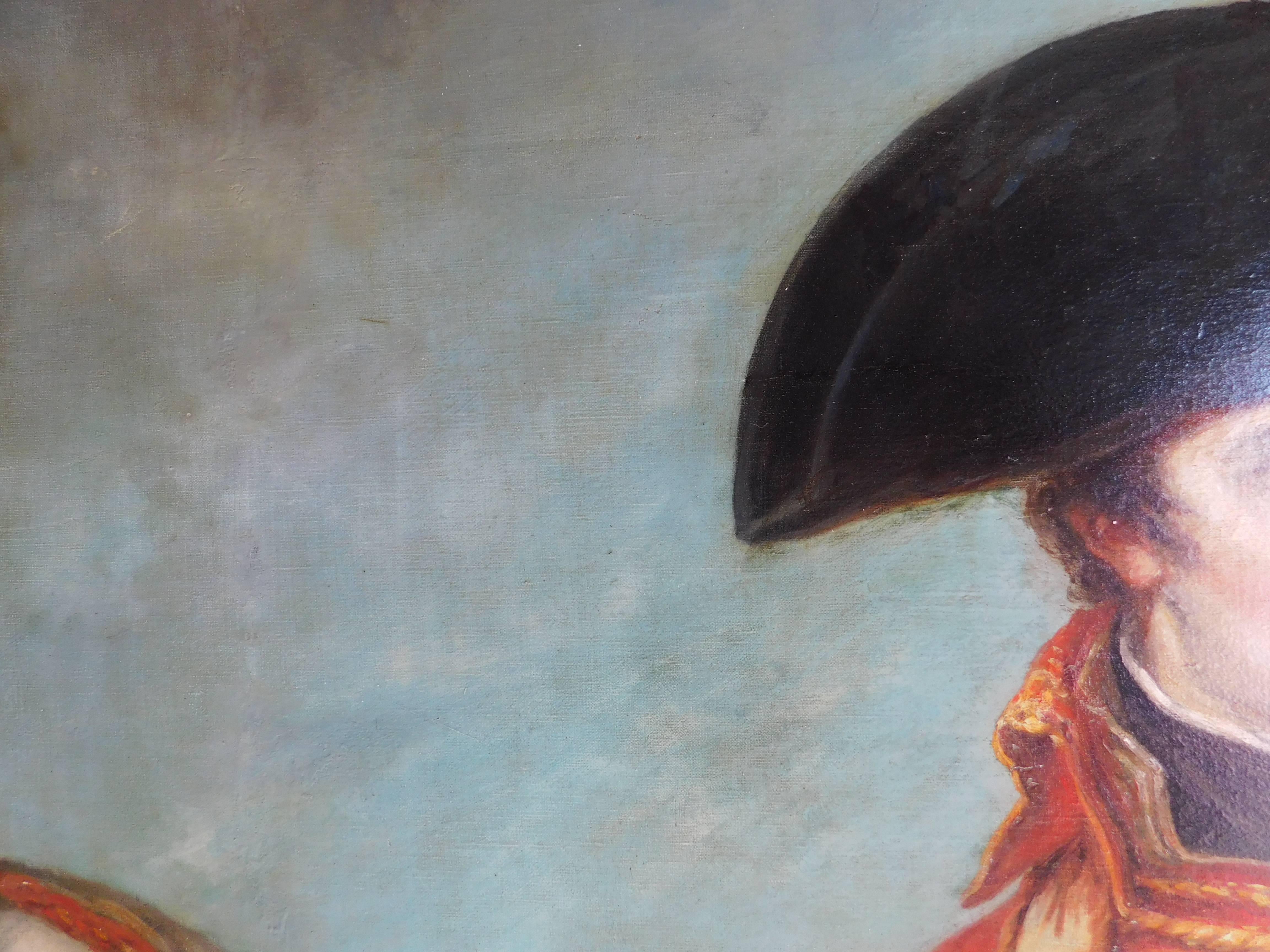 Equestrian Portrait of Napoleon Bonaparte in Battle Oil on Canvas Over 10' Tall For Sale 9