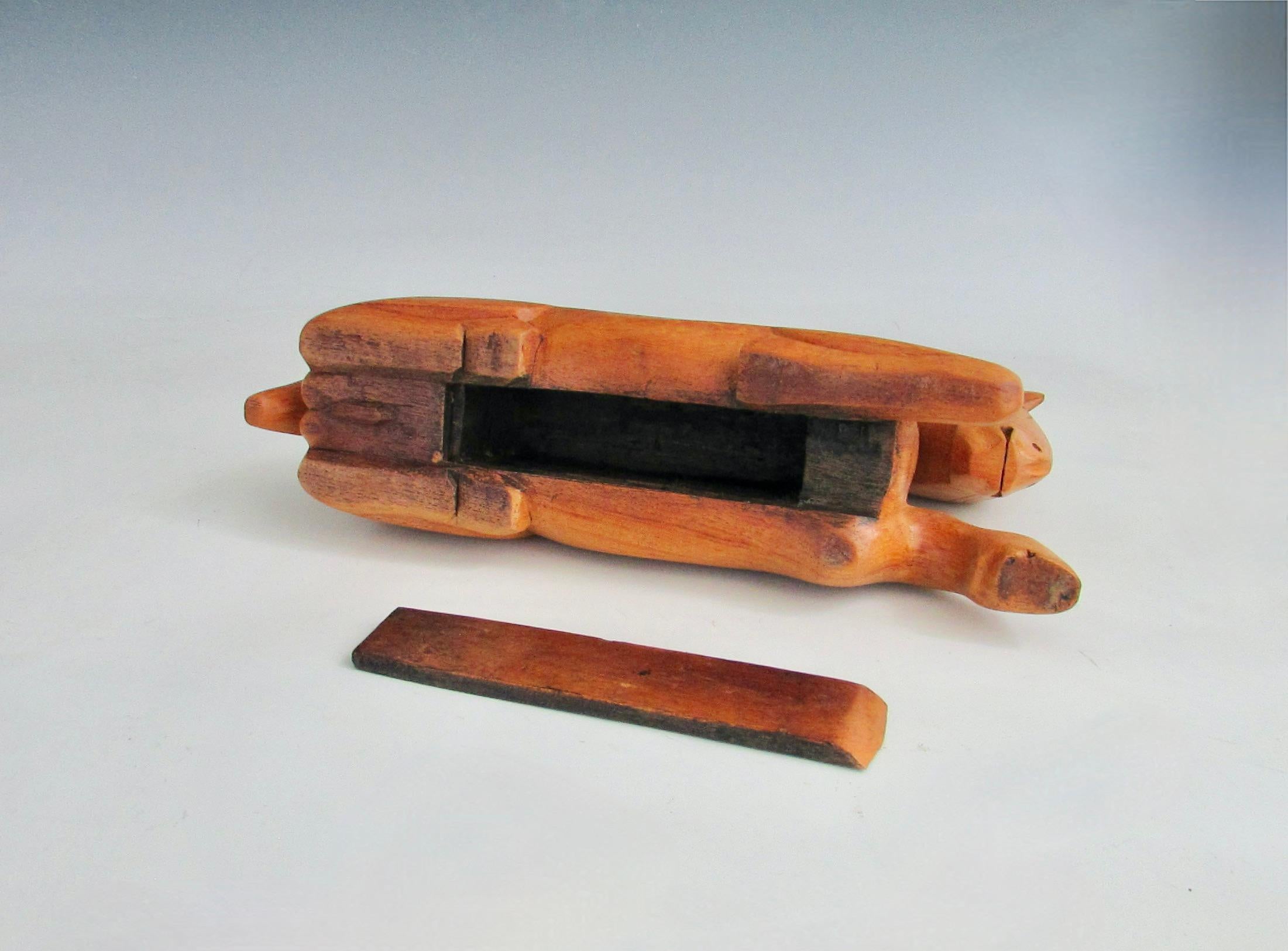 Equestrian theme hand carved wood horse sculpture with hidden compartment For Sale 8