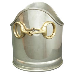 Equestrian Wine Champagne Cooler with Horse Bit Handle