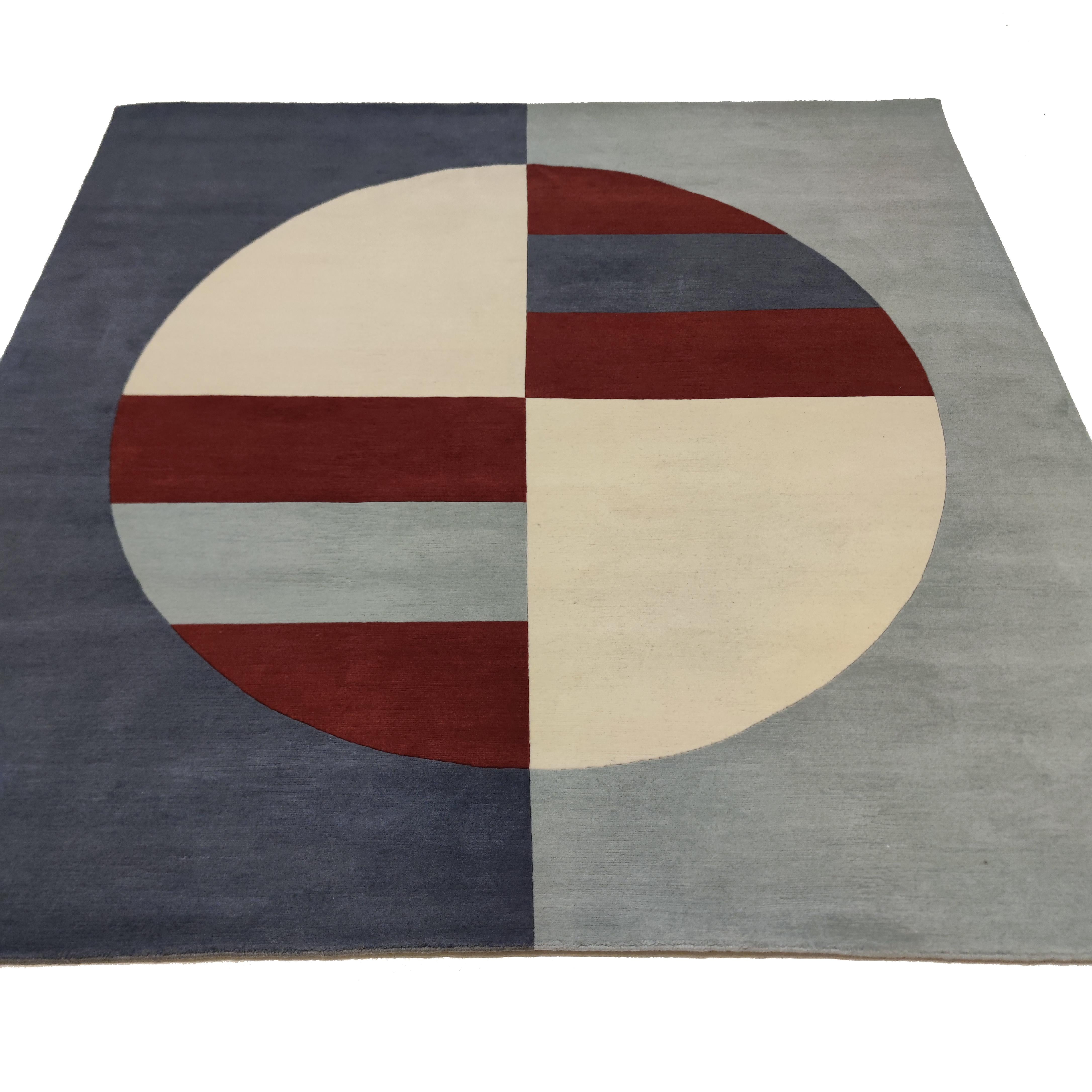 Hand-Knotted 'Equilibrio' Design Rug by Clara Bona for Alberto Levi Gallery For Sale