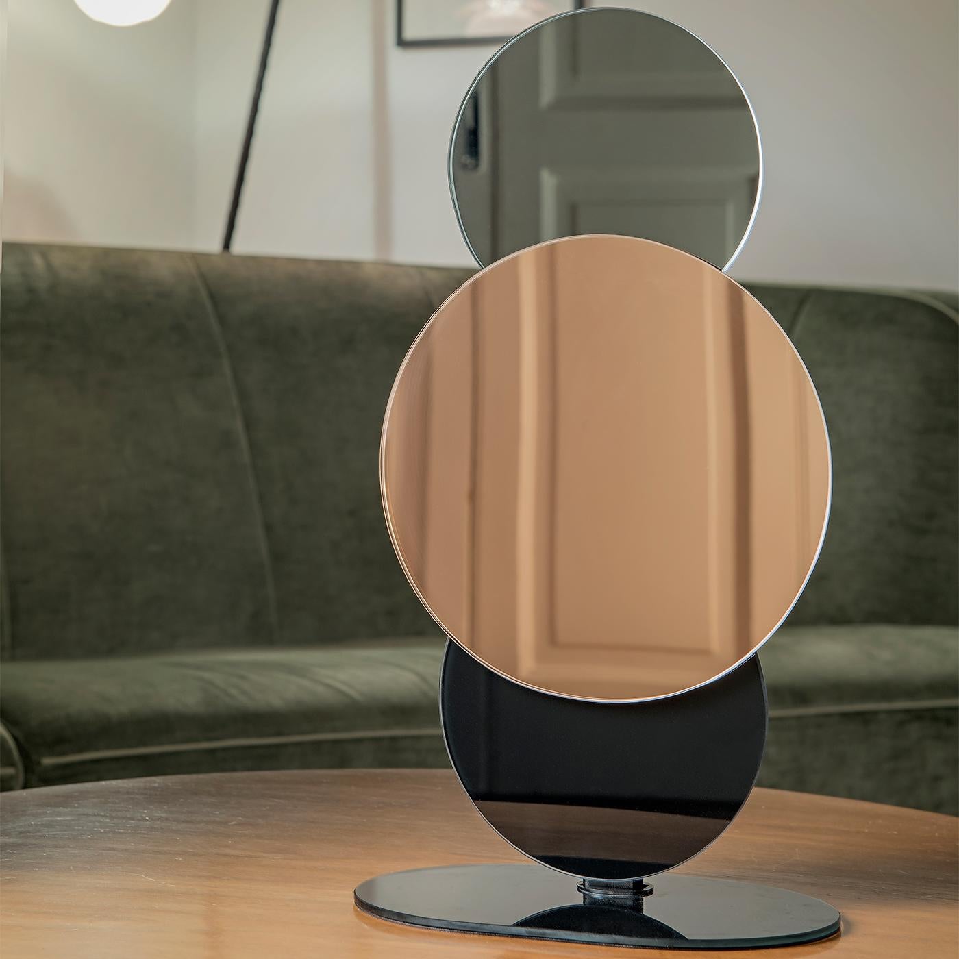 Italian Equilibrista O2 Tabletop Mirror For Sale