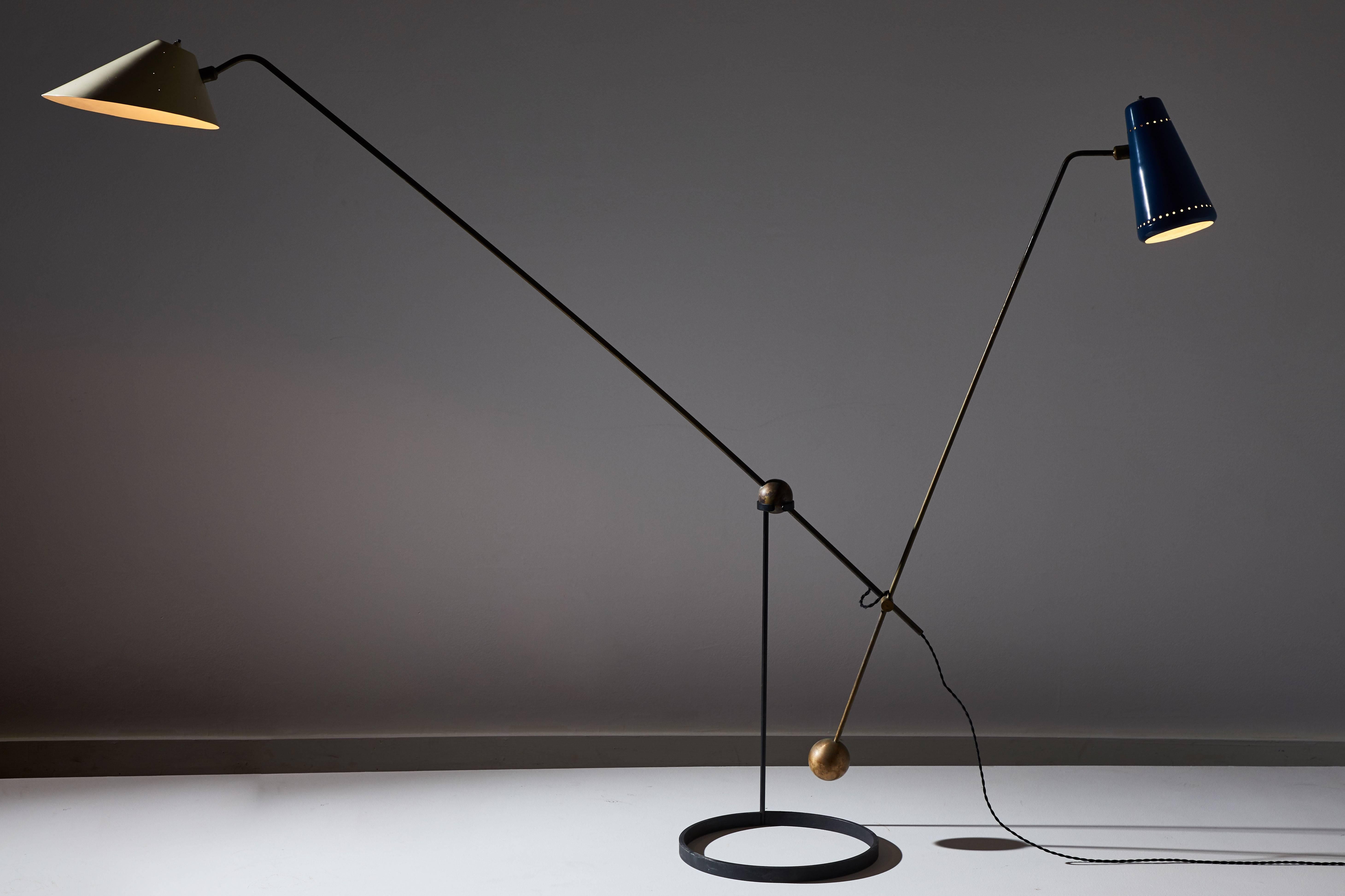 French Equilibrium Double Branch Floor Lamp by Pierre Gauriche for Disderot