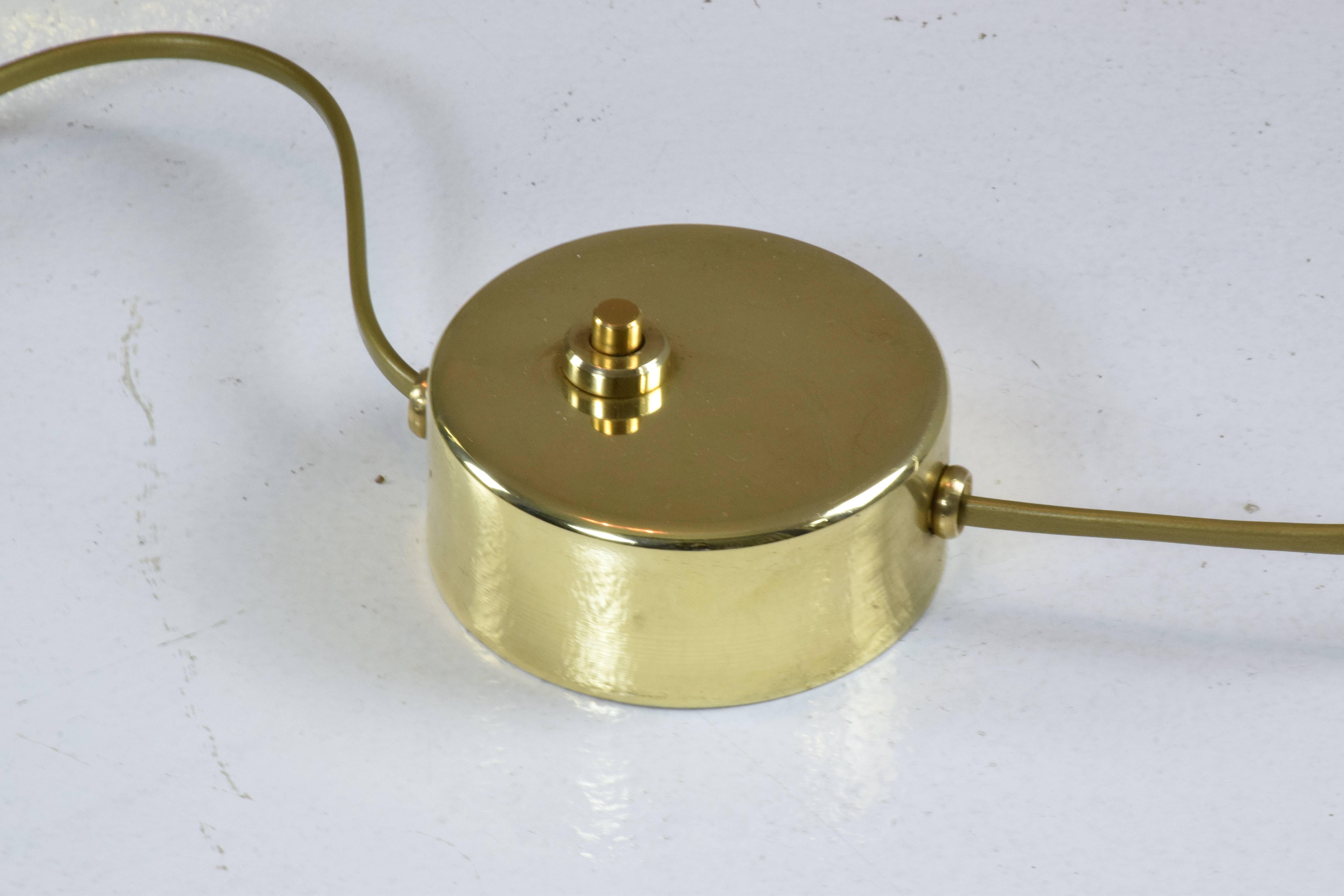 Equilibrium-II Contemporary Brass Rattan Floor Lamp, Flow Collection 11