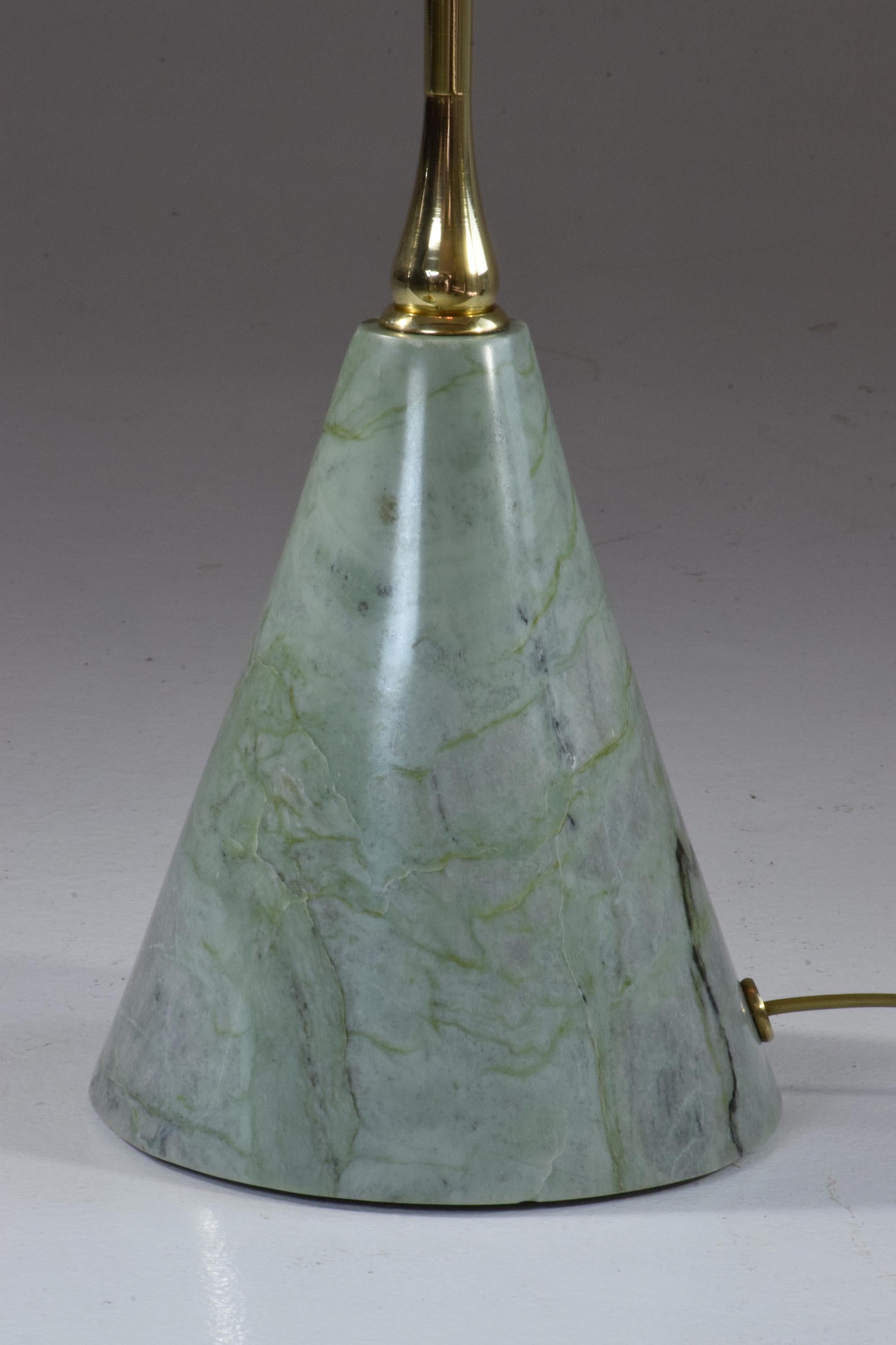 IDO.F2 lampadaire contemporain en osier et marbre, collection Flow en vente 3