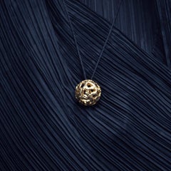 Equilibrium Long Gold-Plated Pendant Necklace With Leather Chain