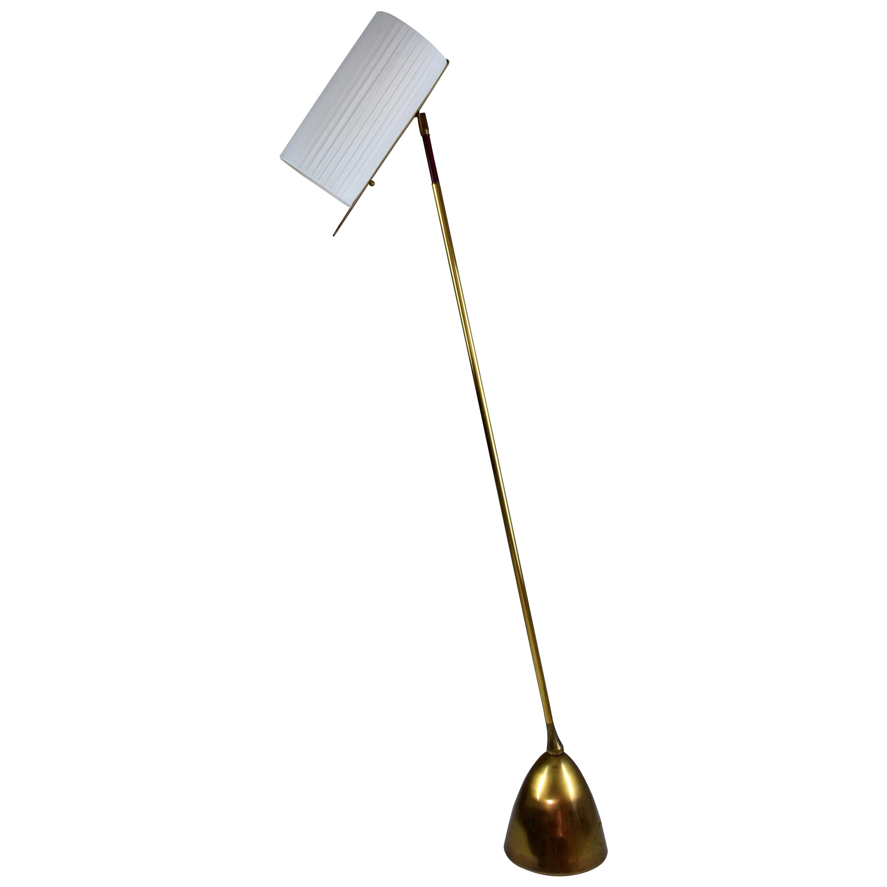 De-Light F2 Articulating Brass Floor Lamp, Flow Collection