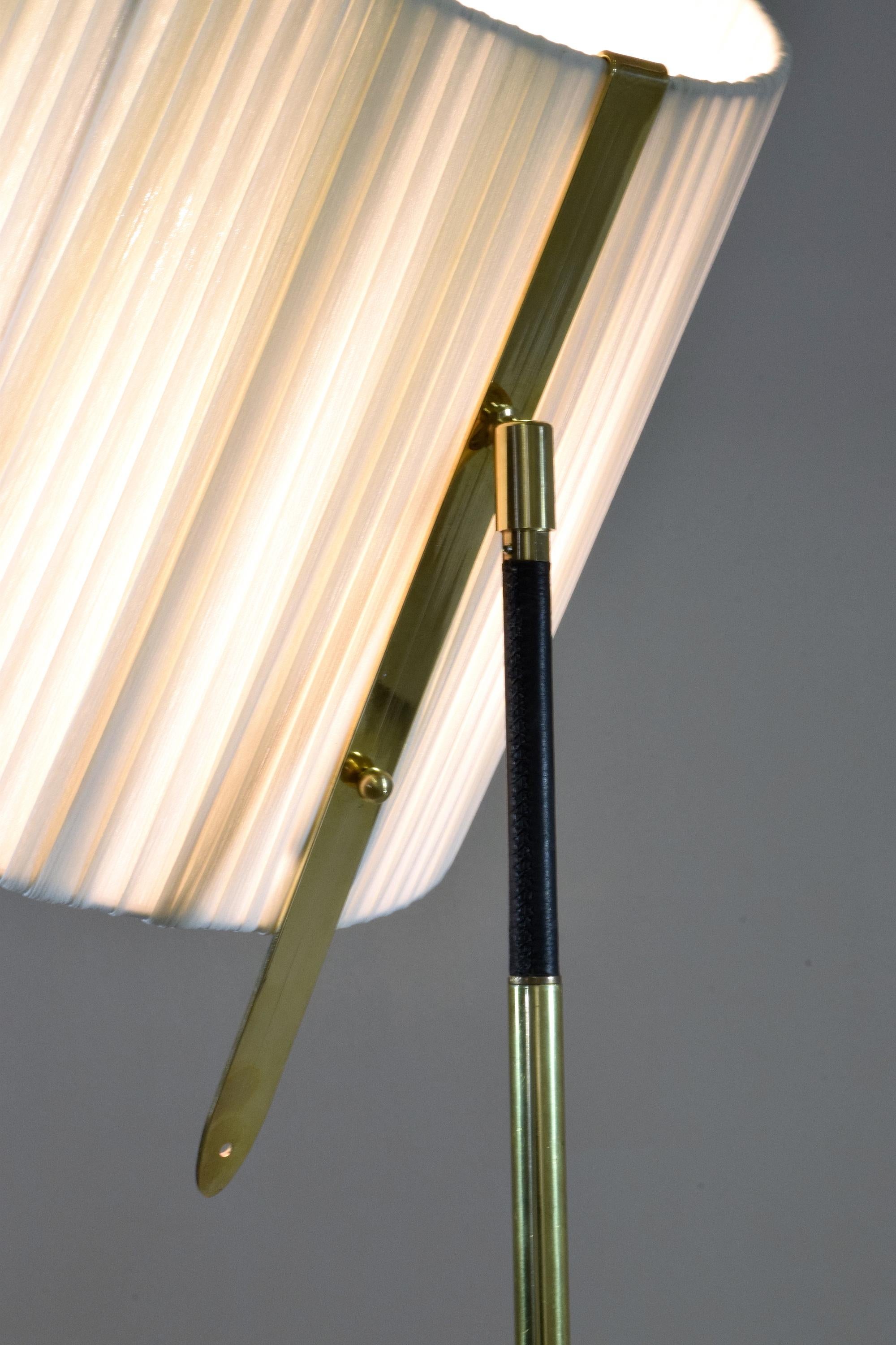 Equilibrium-VII Tall Brass Articulating Floor Lamp, Flow Collection 8