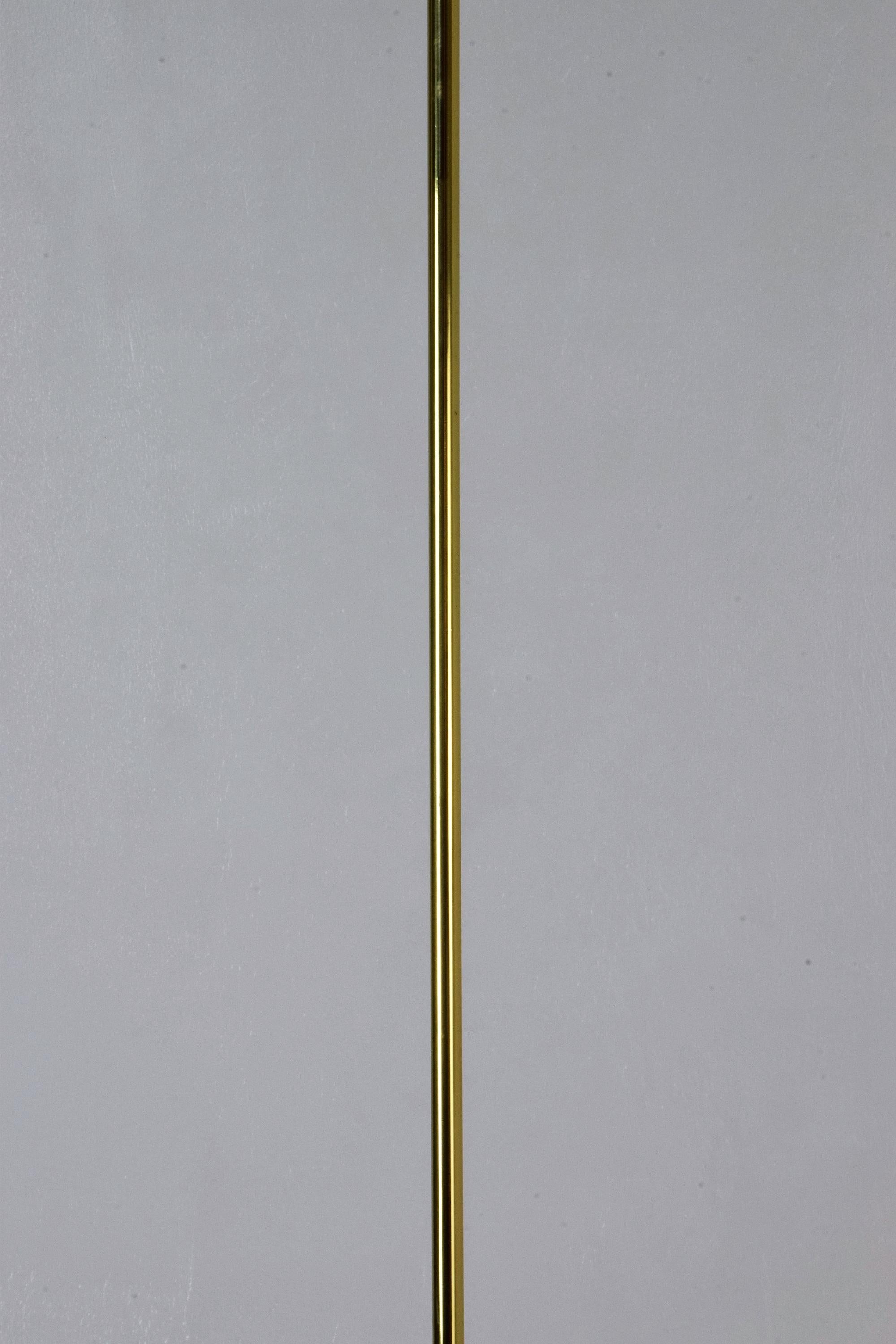 Equilibrium-VII Tall Brass Articulating Floor Lamp, Flow Collection 10