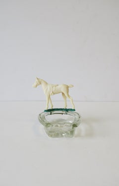 Equine Horse and Horseshoe Trinket Jewelry Dish Ashtray