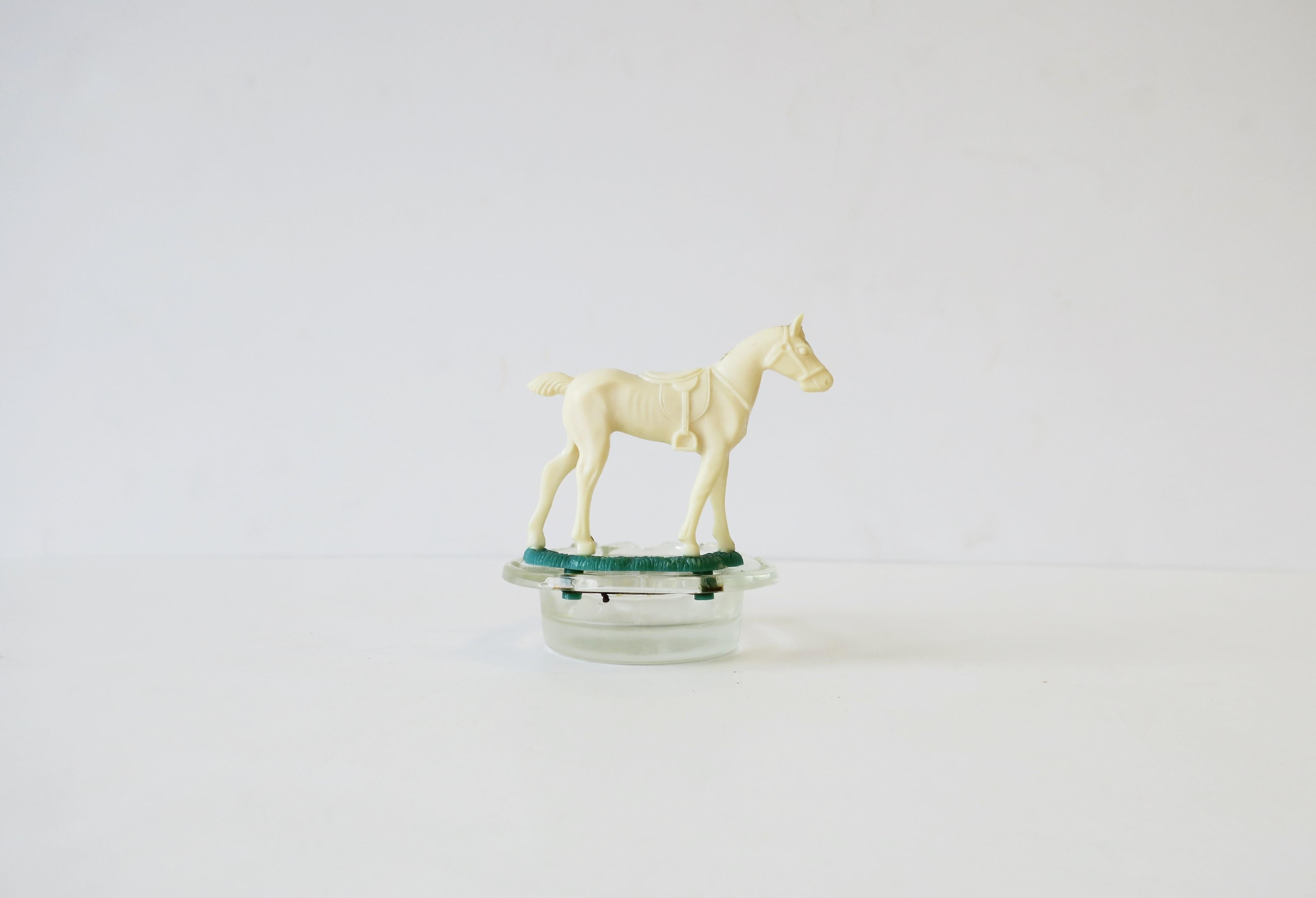 American Equine Horse and Horseshoe Trinket Jewelry Dish Ashtray