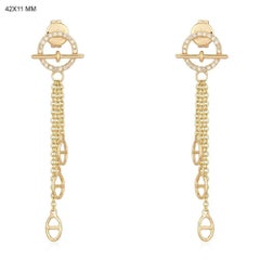 Equinox Kette 14K Gelbgold Diamant-Tropfen-Ohrringe