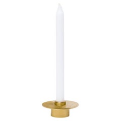Art Deco  Handmade Milled-Brass Candle Holder