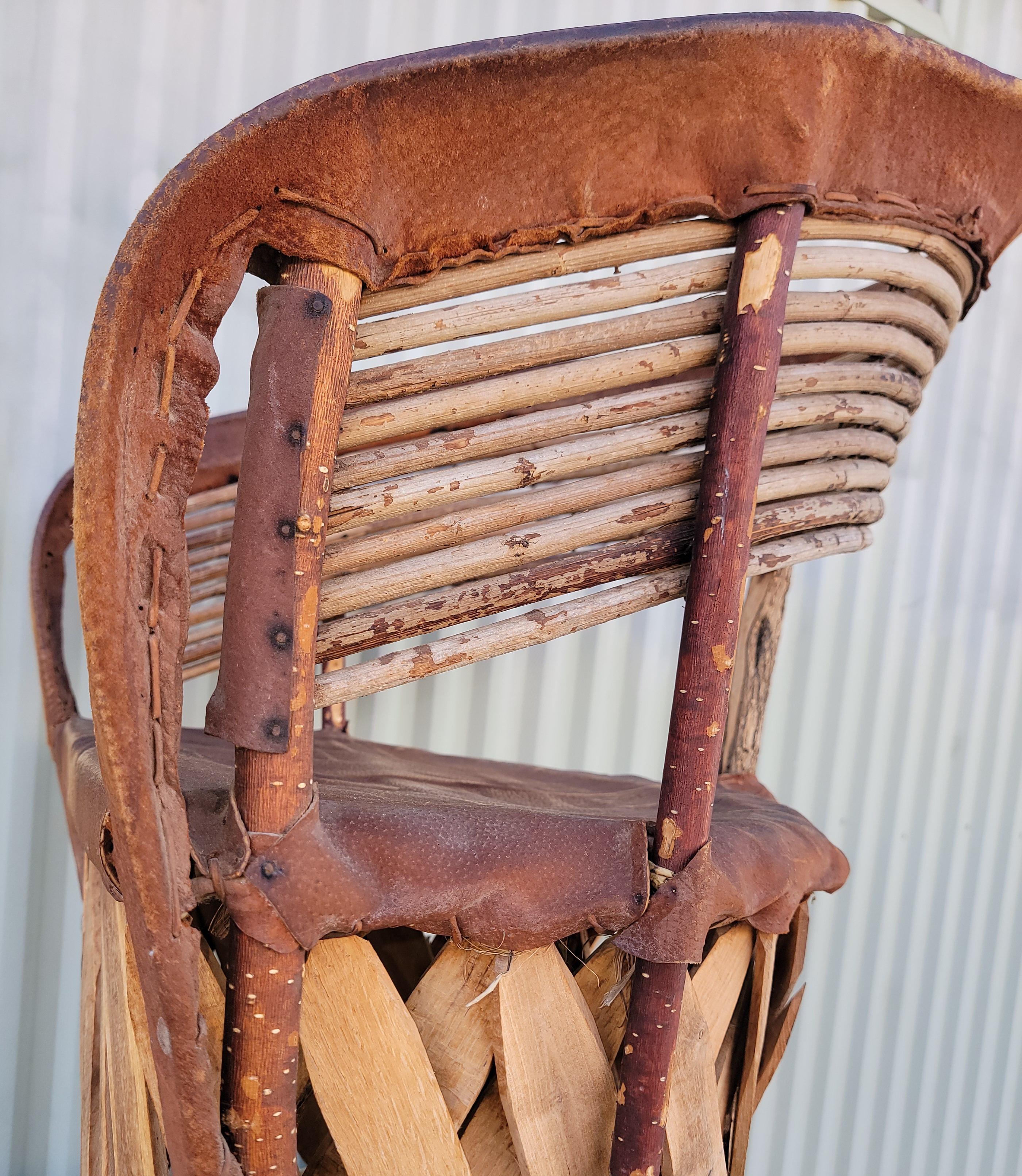 Pelle Equipale   Sedia messicana Hand Made in vendita