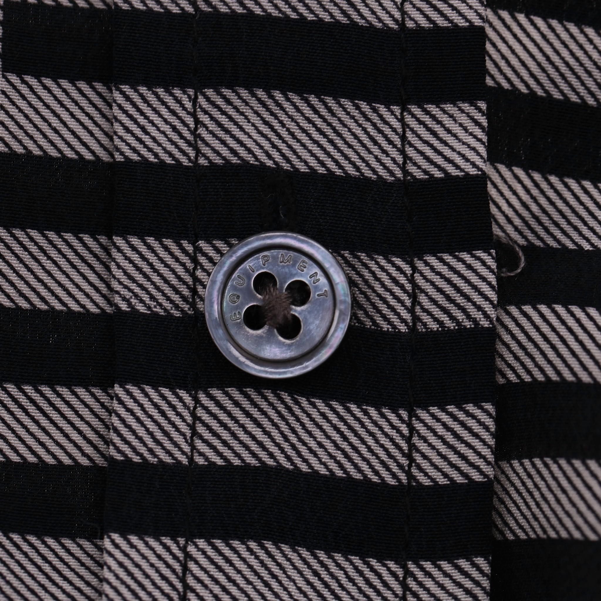 Women's Equipment Checked Silk Shirt For Sale