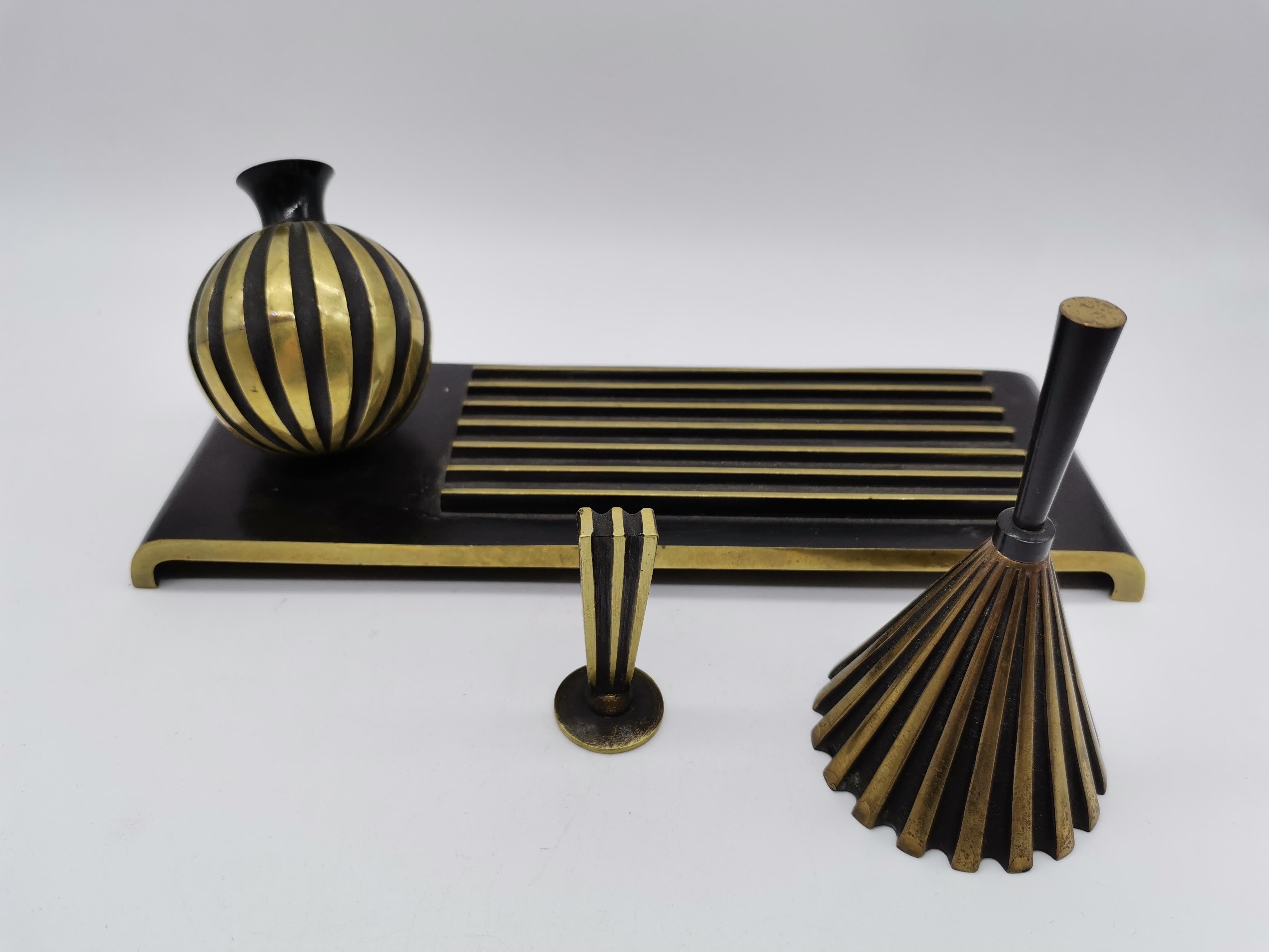 Equipment for Reception, Brass, Richard Rohac Vienna, Austria For Sale 4