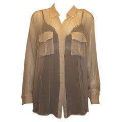 Equipment Ivory Silk Shirt