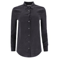 Equipment Polka-Dot Print Silk Shirt