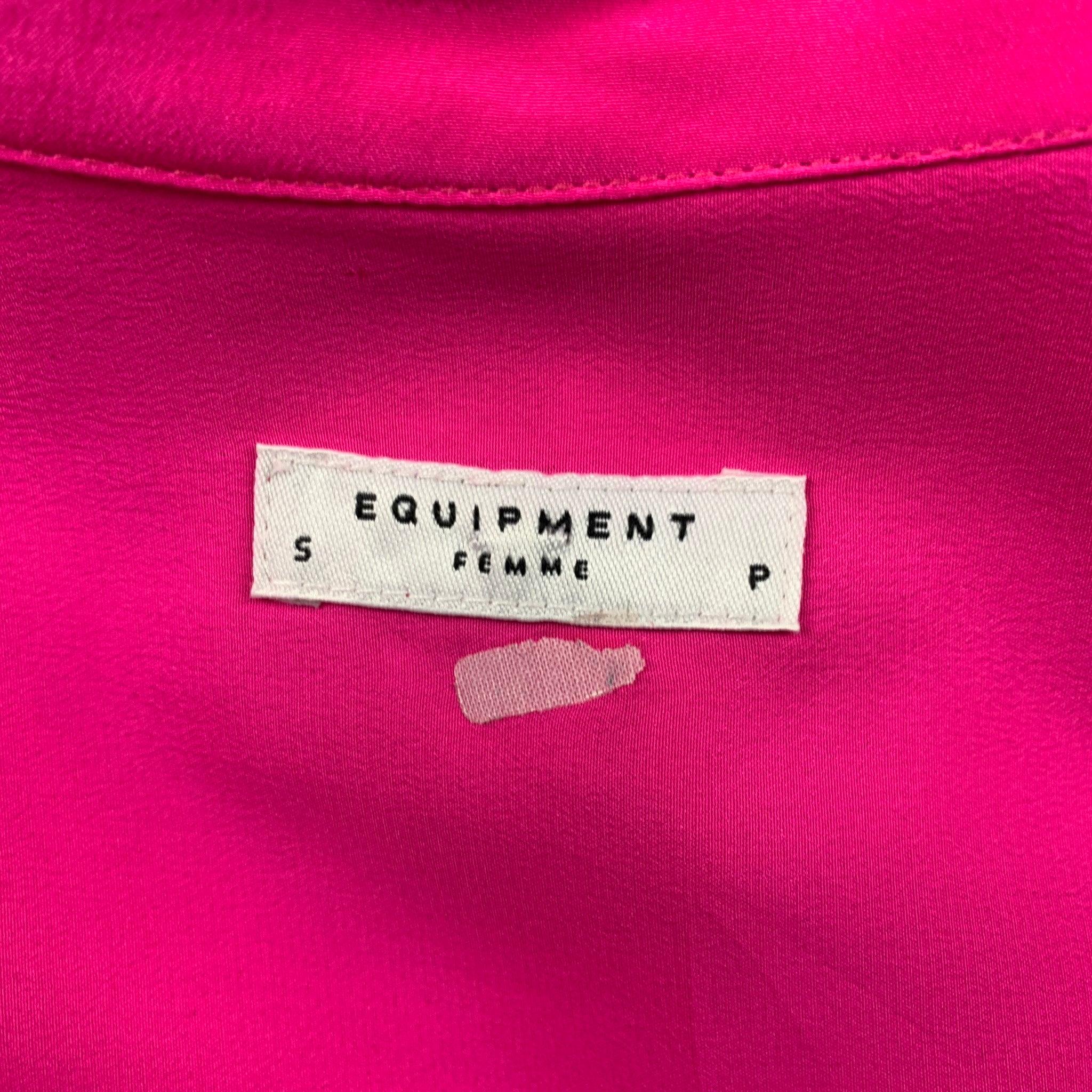 EQUIPMENT Größe S Rosa Seide Patch Pockets Hemd mit Patch-Taschen Damen im Angebot