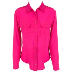 Chemise EQUIPMENT taille S rose à poches patch