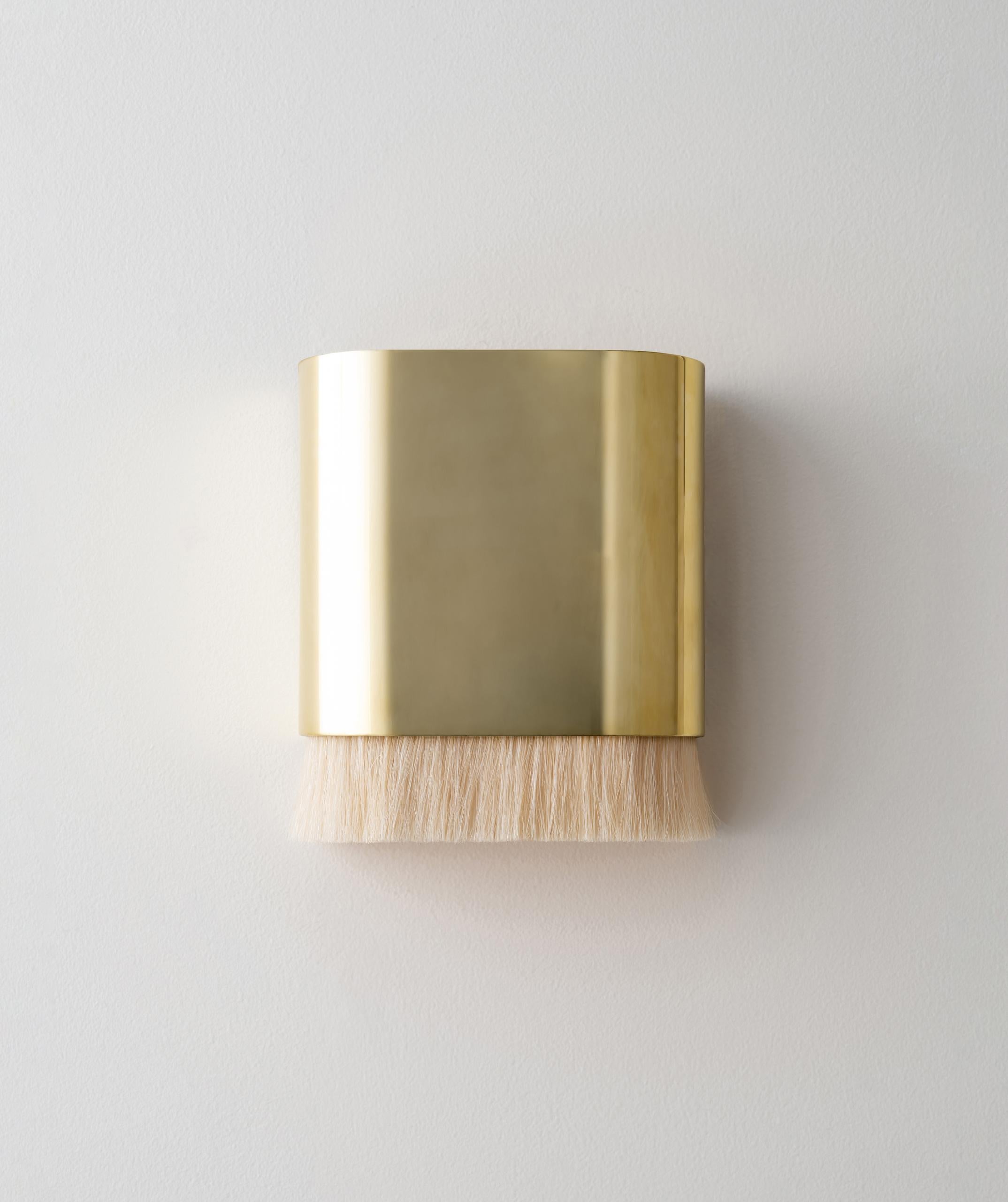 Steel Equus Sconce in Oil-Rubbed Bronze and Horse Hair For Sale
