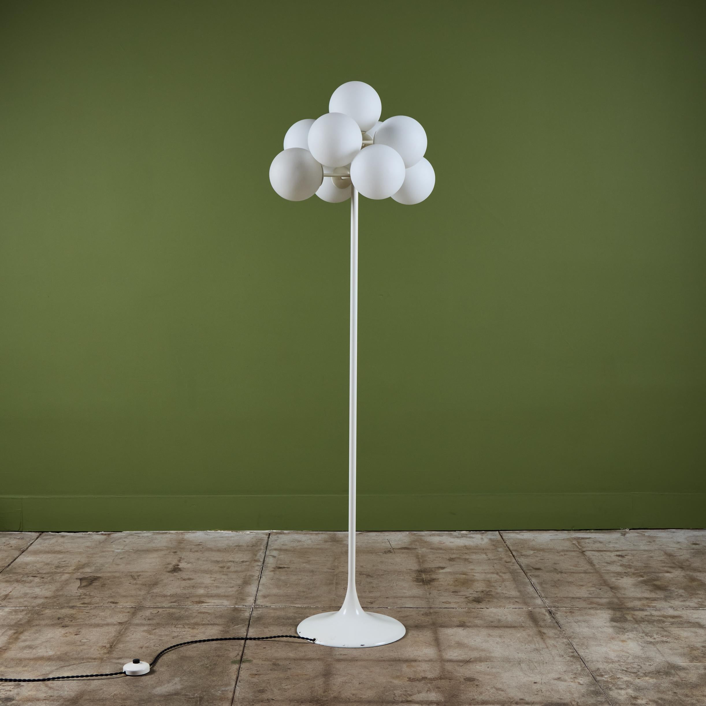 Verre brun E.R. Nele 'Figuration' Floor Lamp for Temde Leuchten en vente