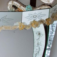 Era Gold Murano Glas Konsole