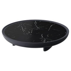 Eracle 100 Lacquer and Marble Round Side Table by Ultramobili