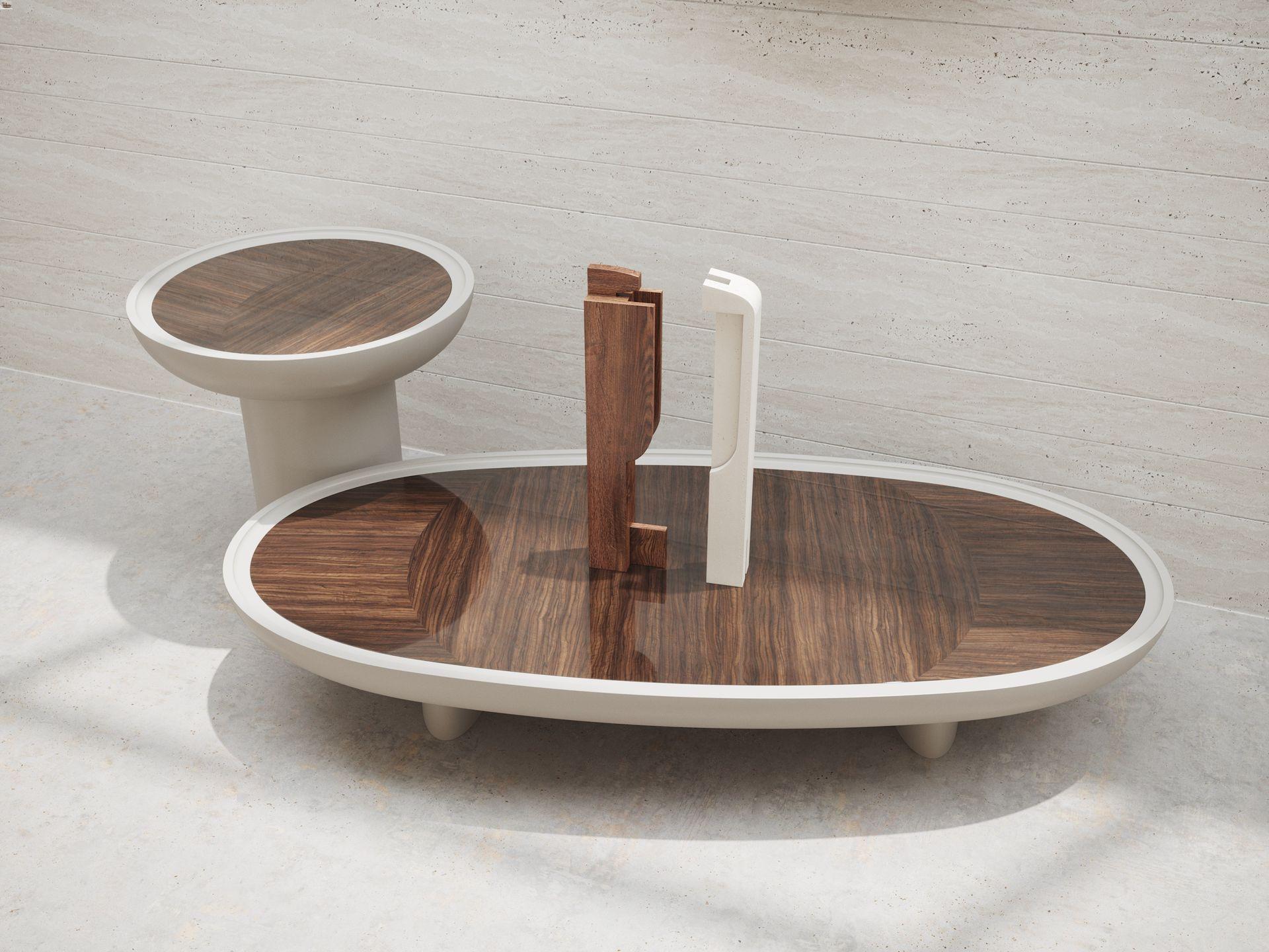 Hand-Crafted ERACLE side table For Sale