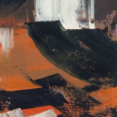 « Abstract, Ebony & Rust, San Francisco Bay Area Abstraction », grande huile