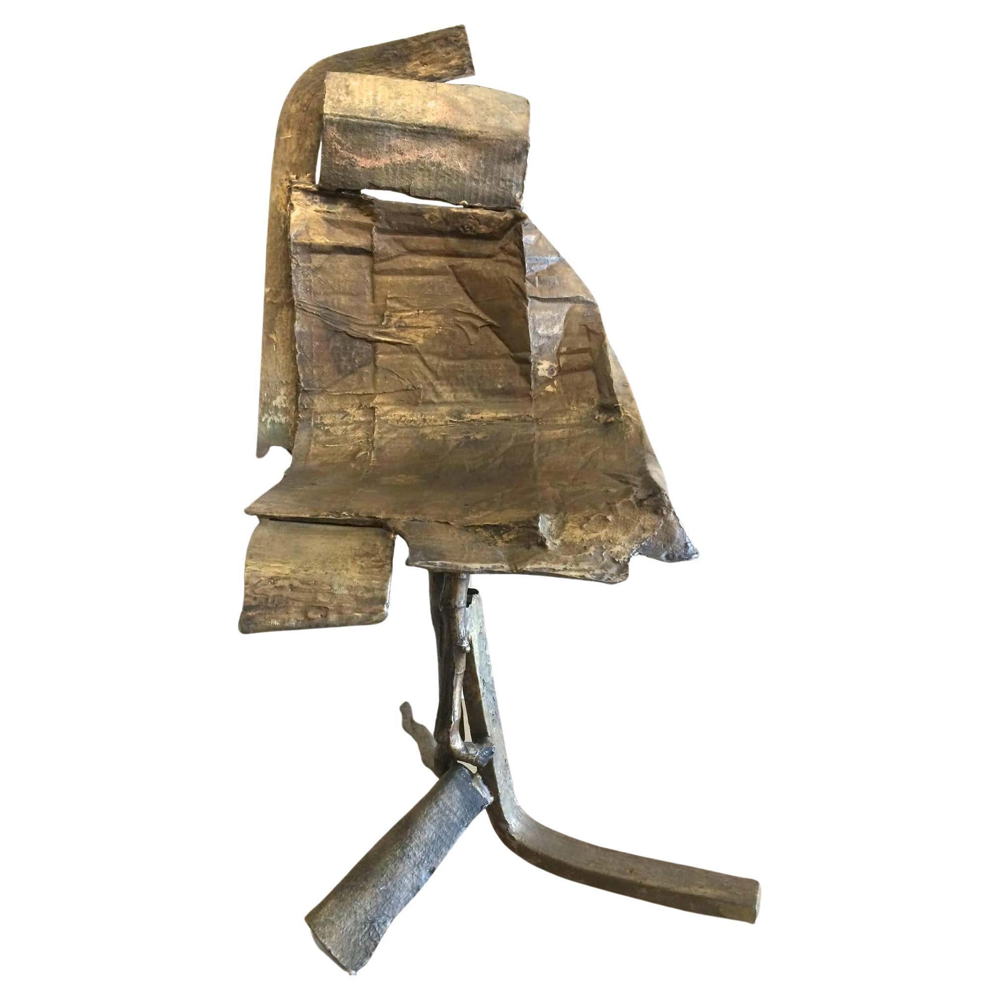 Figurative Sculpture de Eran Shakine - Silla Escultura de Bronce