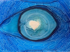 Azure Rhythms - abstract painting