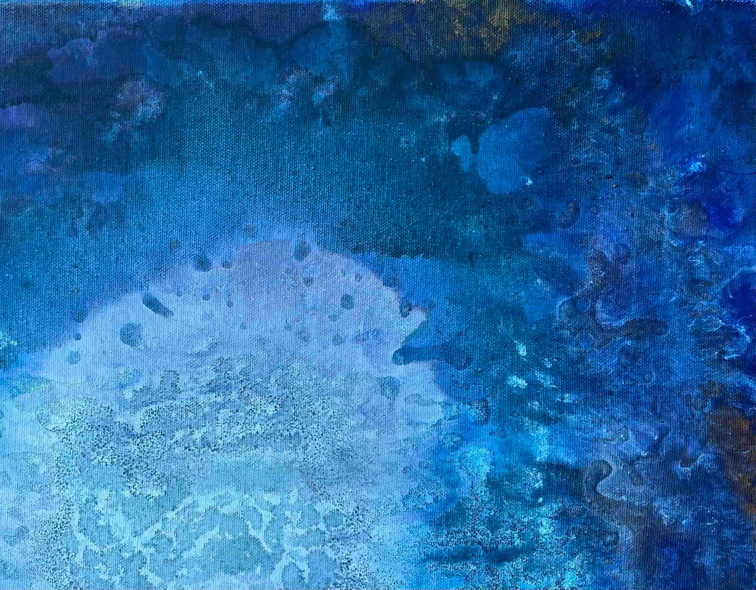 Blue Awakening - abstract painting For Sale 6
