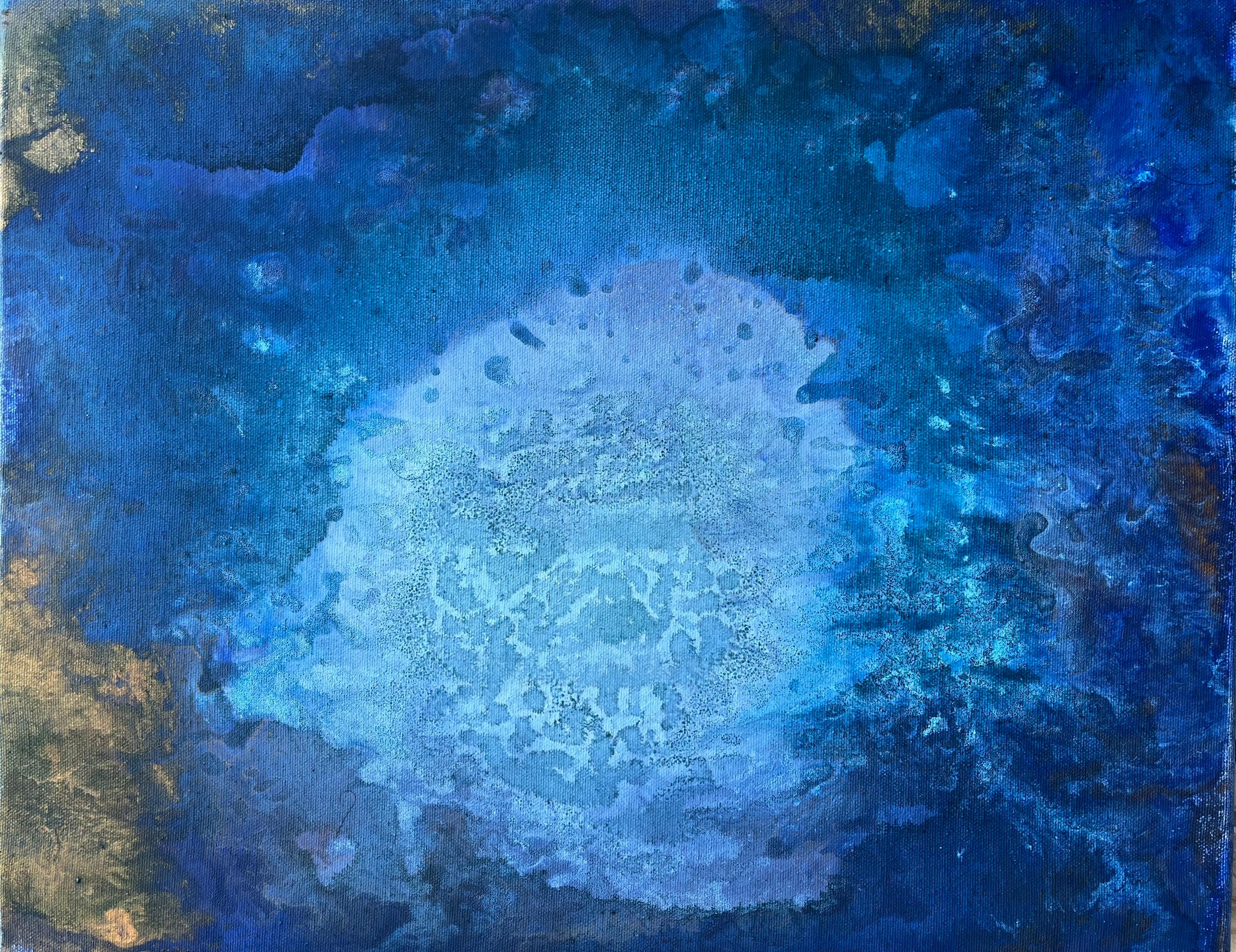Blue Awakening - abstract painting For Sale 2