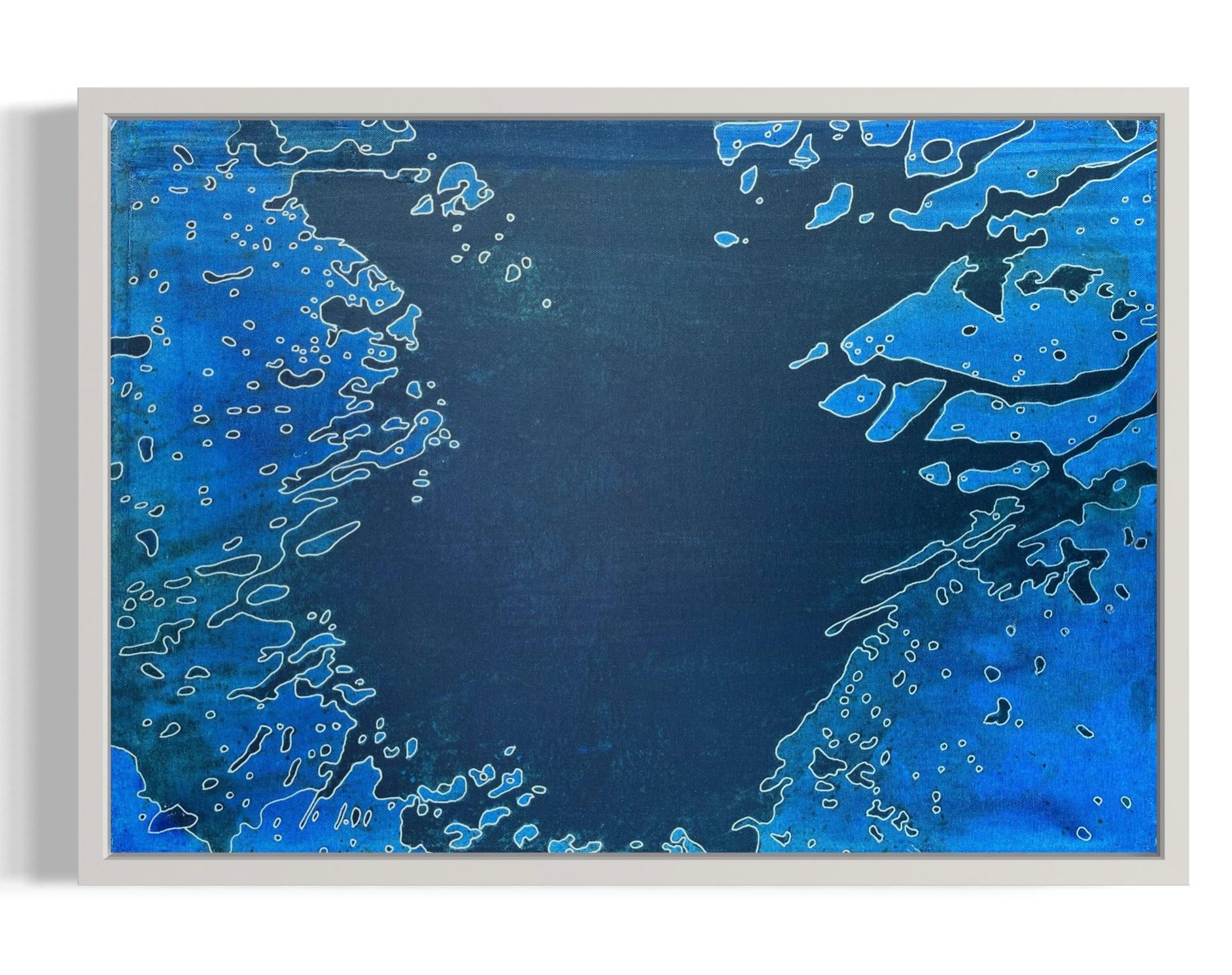 Blue Depths – abstraktes Gemälde im Angebot 6
