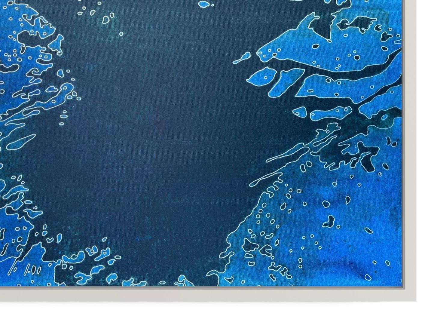 Blue Depths – abstraktes Gemälde im Angebot 4