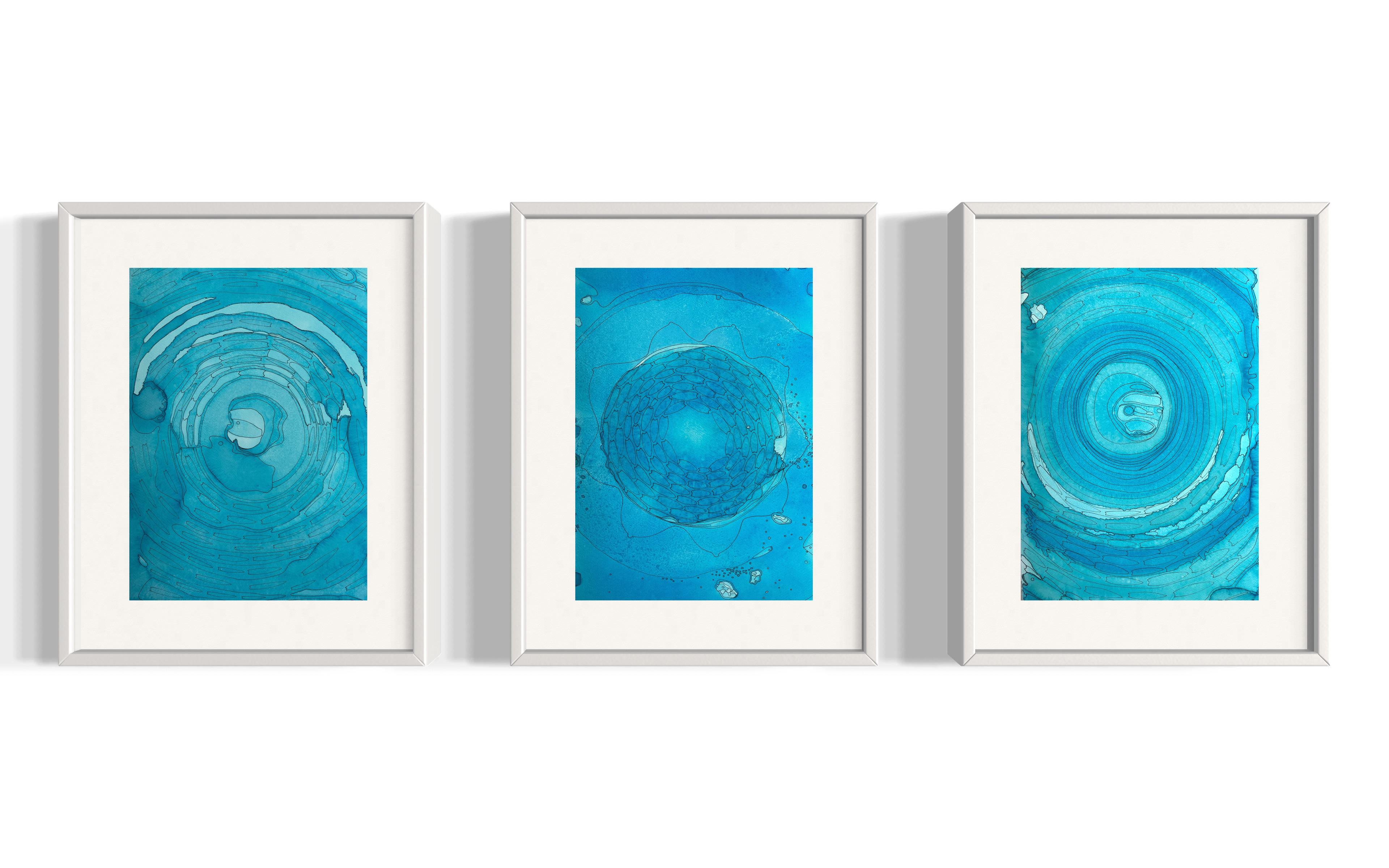 Correnti celesti - pittura astratta in vendita 2