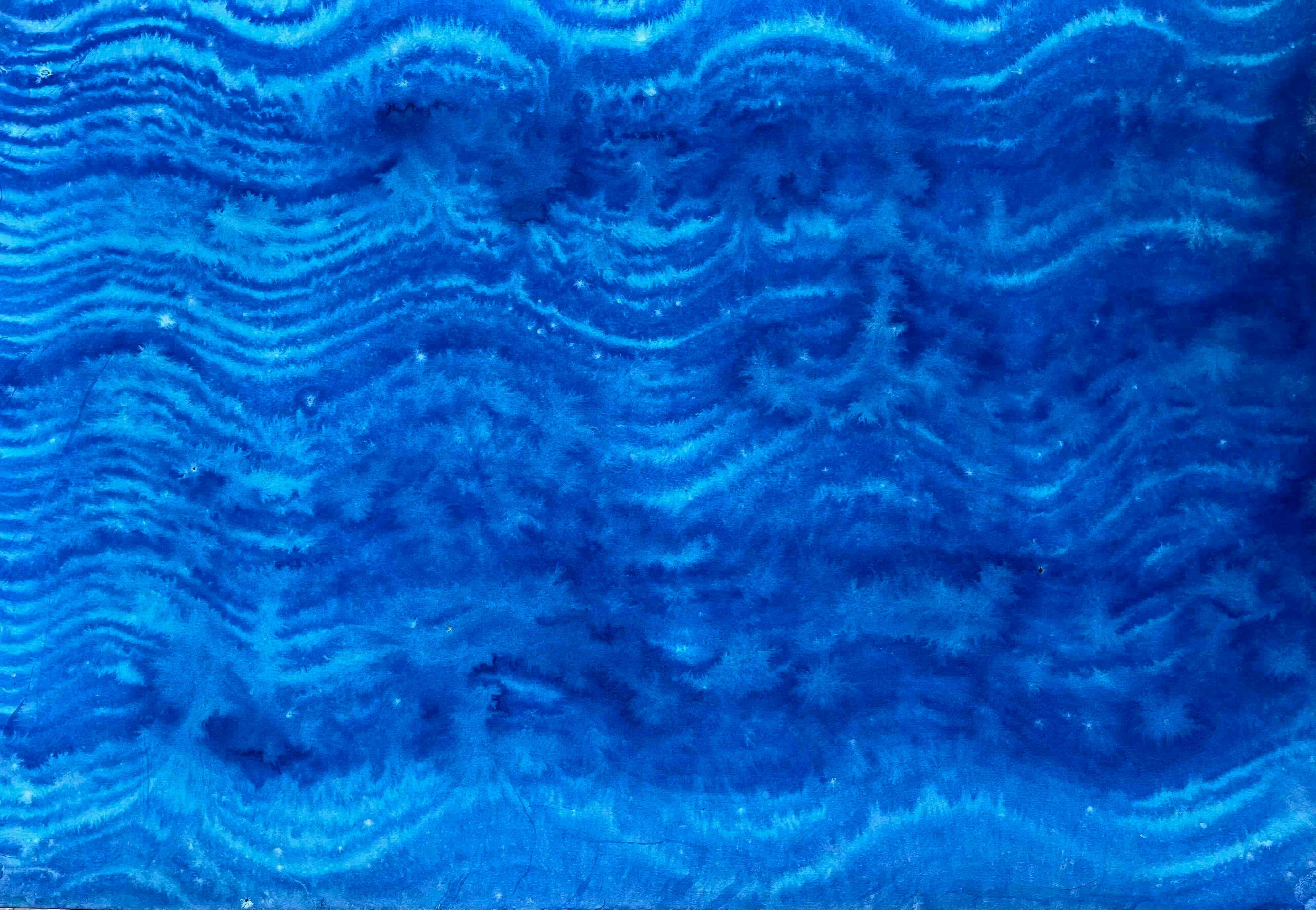 Maree celesti - pittura astratta - Painting Astratto di Eran Shmueli