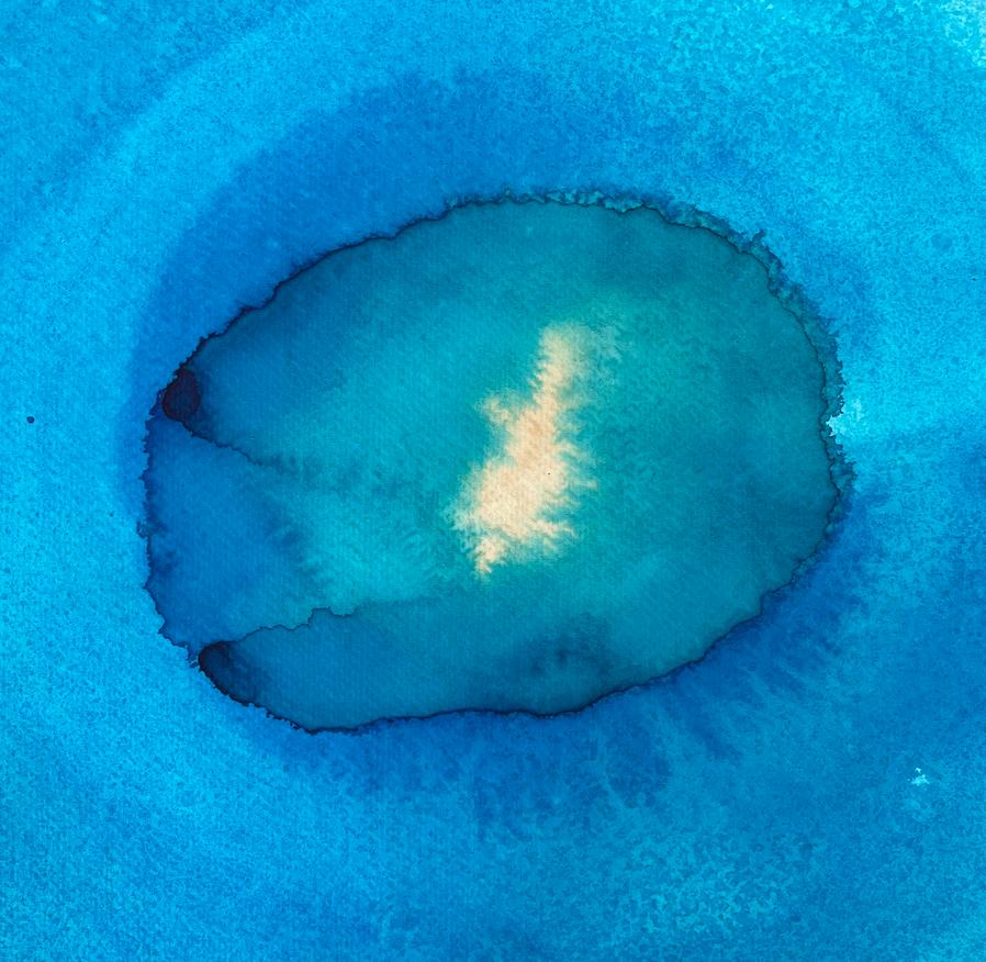 Acqua celeste - pittura astratta in vendita 2