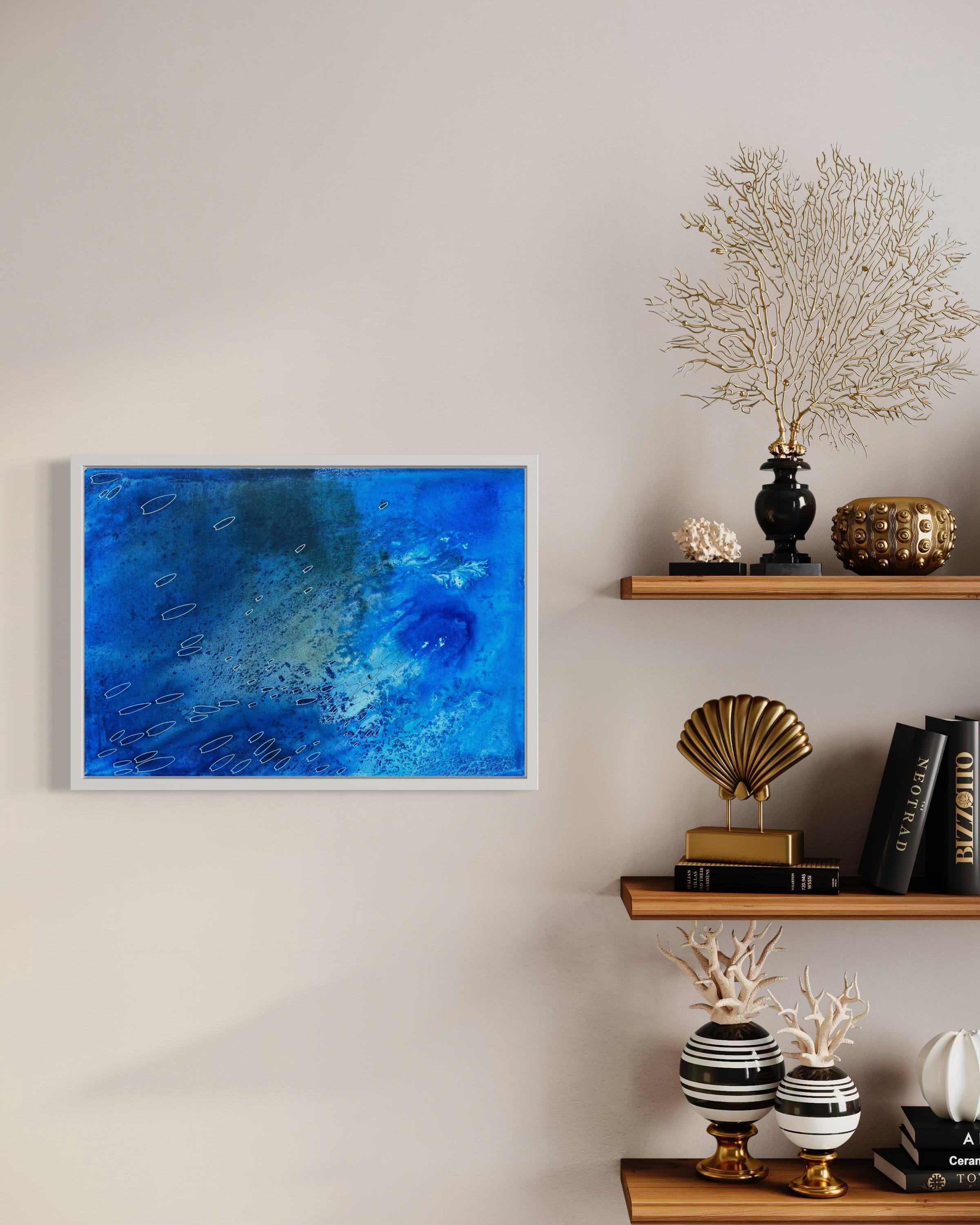 Cosmic currents - abstract painting For Sale 3