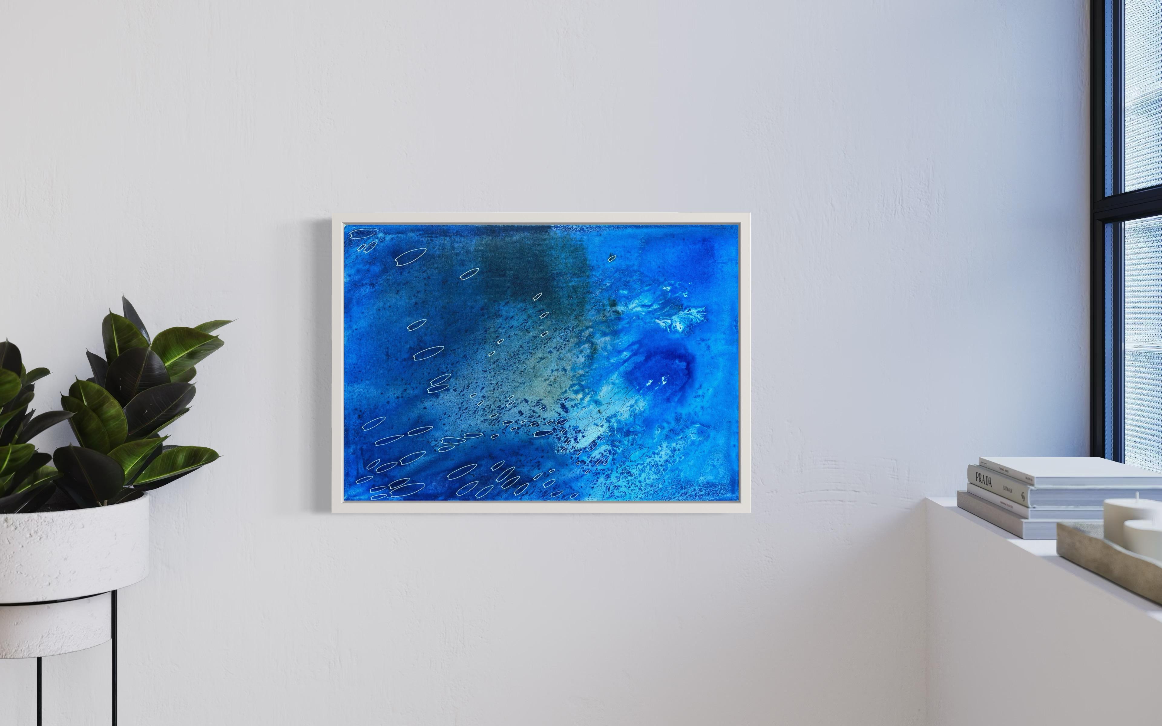 Cosmic currents - abstract painting For Sale 4