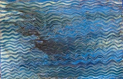 Currents of memory, Abstract Acrylic Painting on Canvas, 80X120 cm