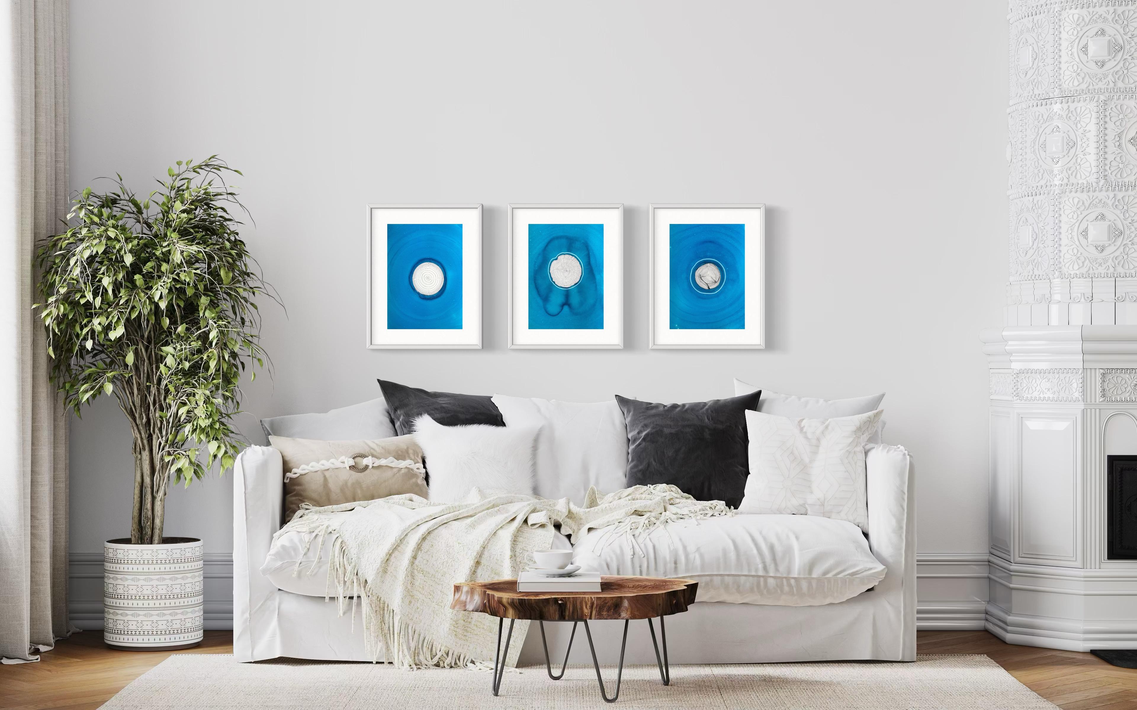 Deep ocean – abstraktes Gemälde im Angebot 2