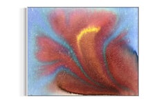 Ember Bloom, Pittura acrilica astratta su tela, 40x50 cm