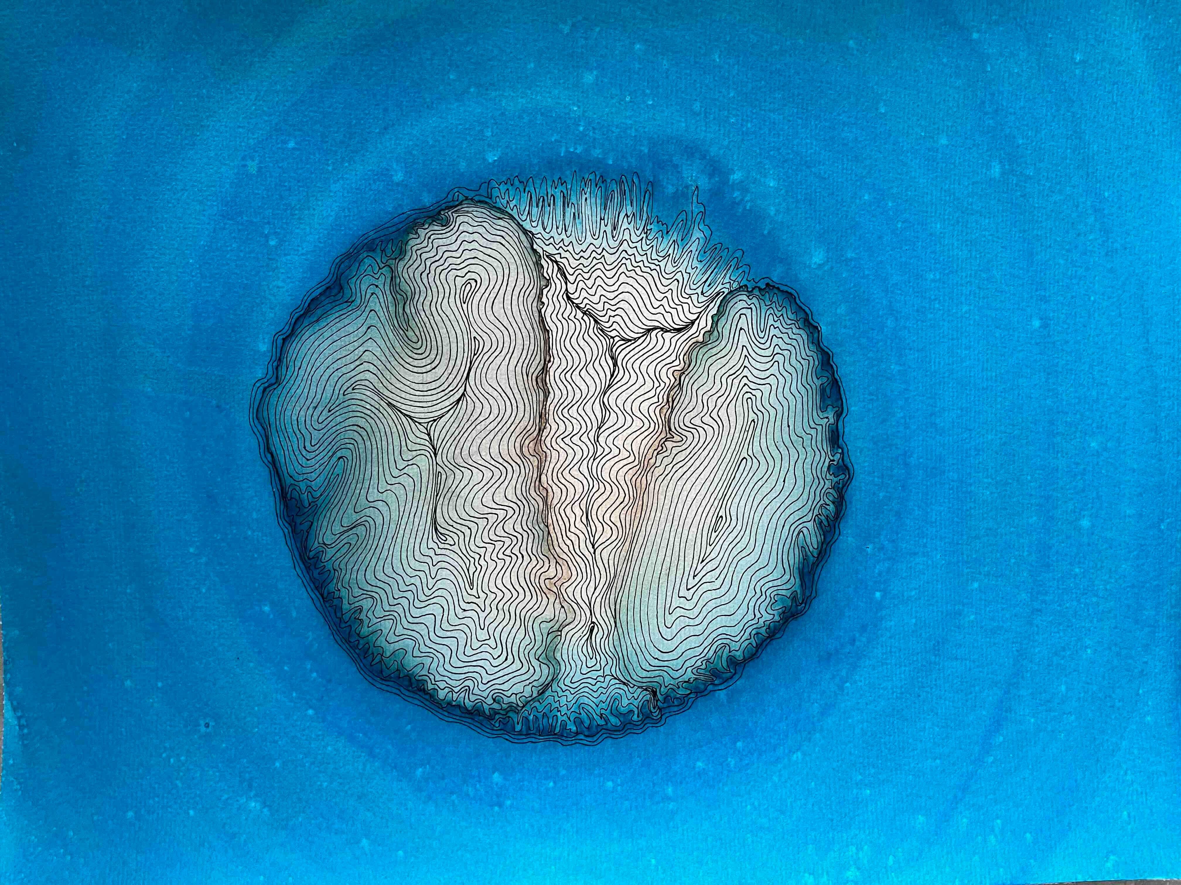 Meditazione di Marin - pittura astratta - Painting Astratto di Eran Shmueli