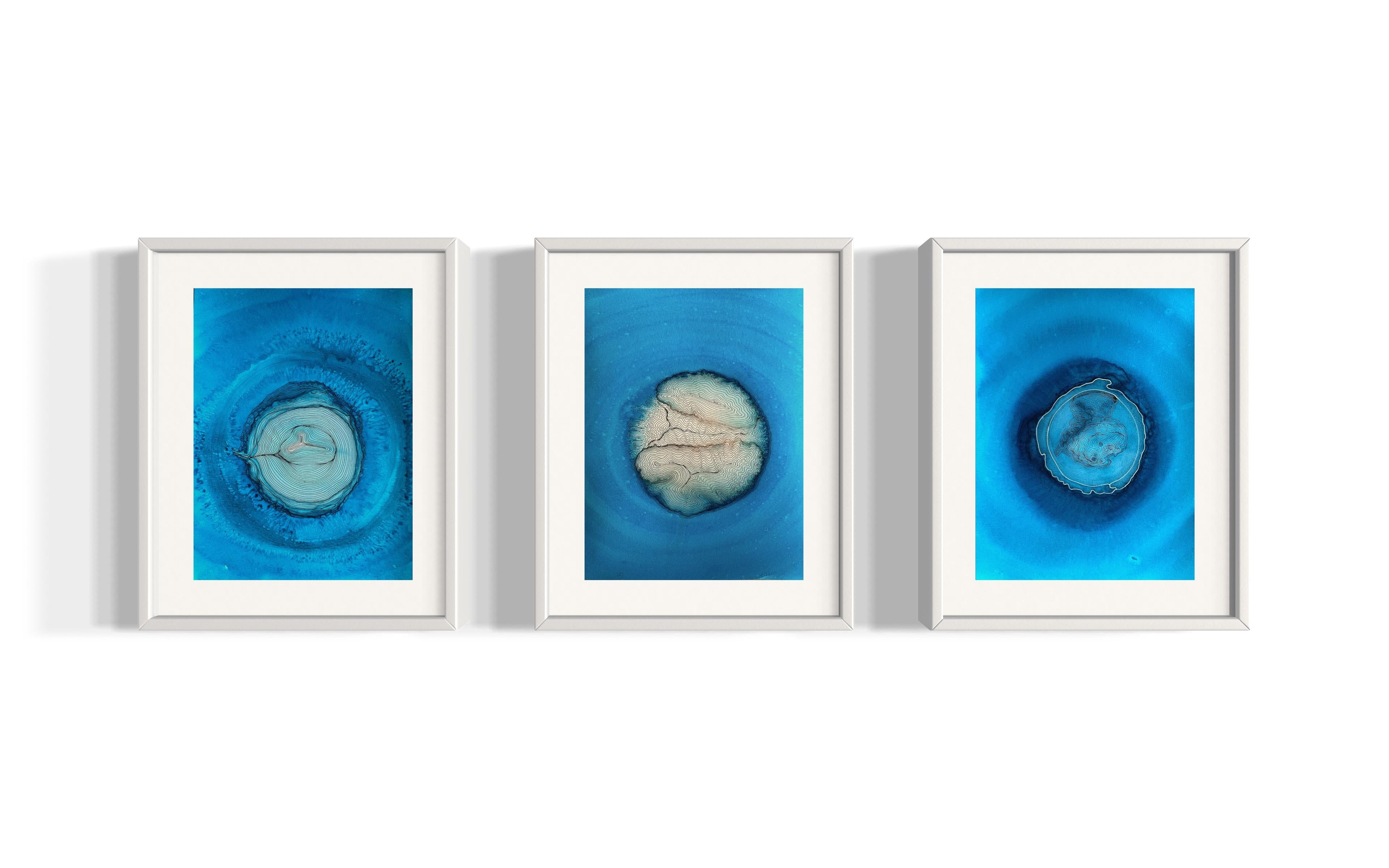 Meditazione di Marin - pittura astratta in vendita 3