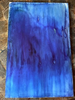 Dérive nocturne, peinture acrylique abstraite sur toile, 80 x 120 cm