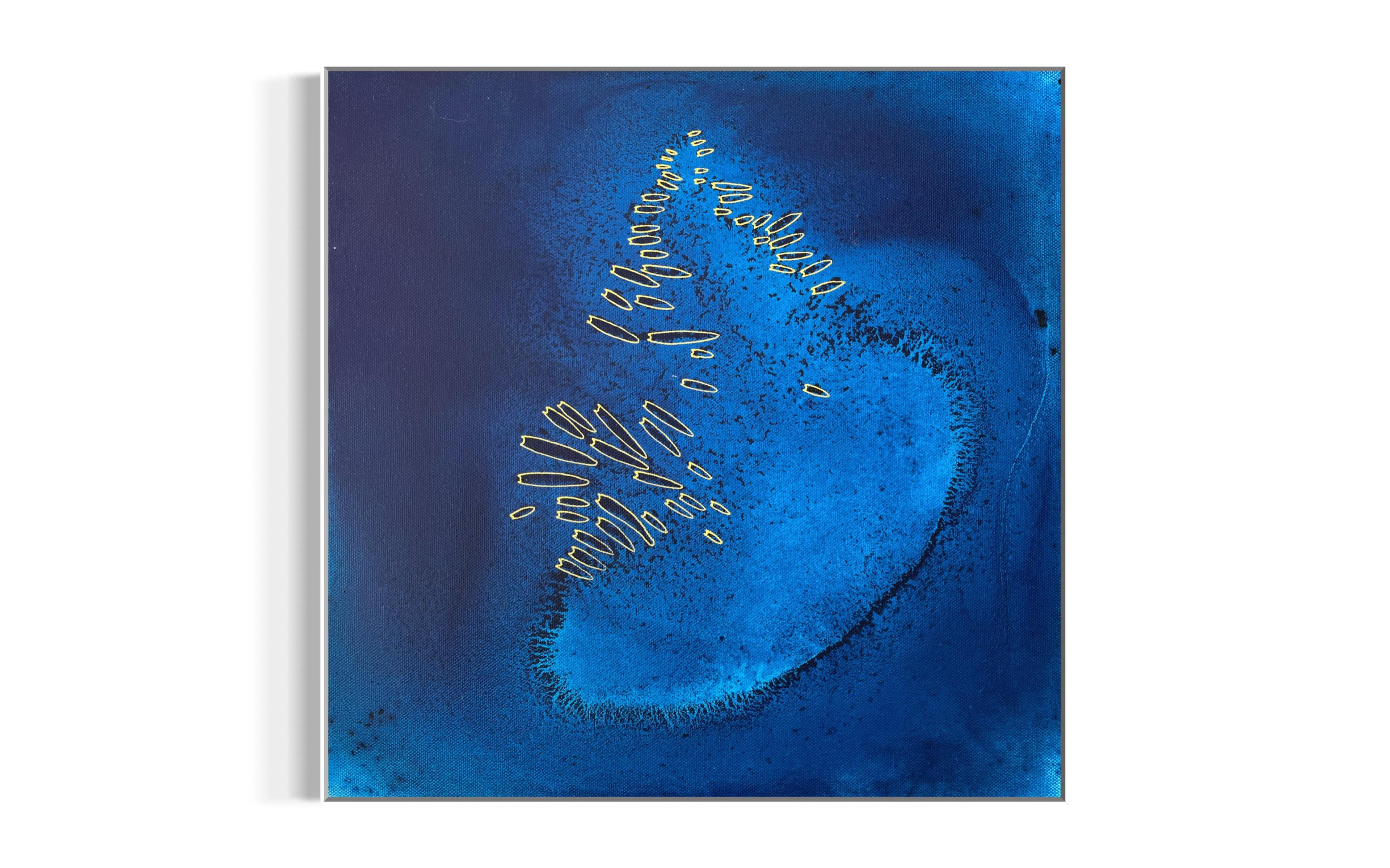 Stilles Riff - abstrakte Malerei (Abstrakt), Painting, von Eran Shmueli